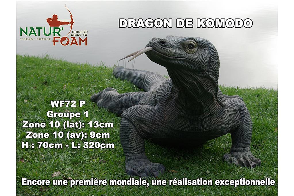NATUR FOAM 3D-Ziel Komodowaran