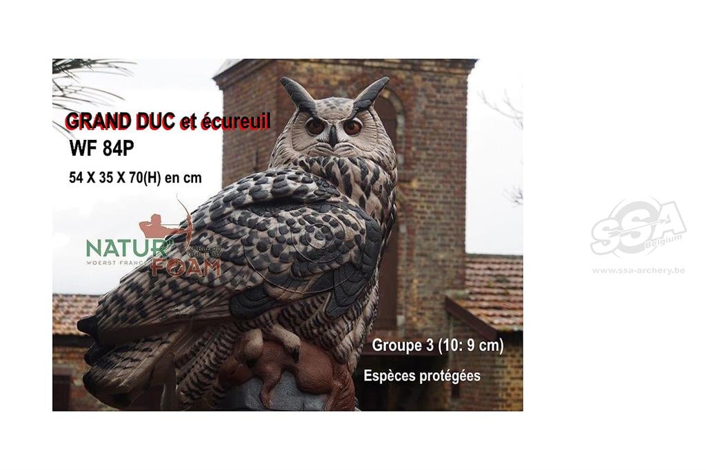 NATUR FOAM 3D-ZIEL ADLER-EULE MIT BEUTE