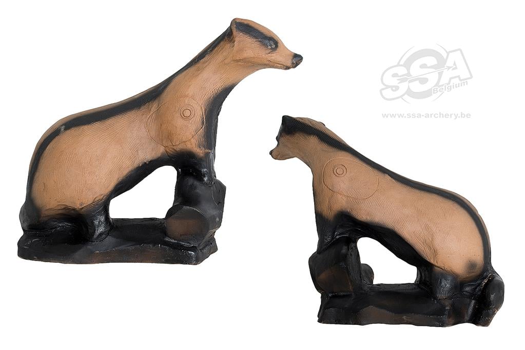 WILD LIFE 3D-ZIEL DACHS AUF FELSEN - DIM:68x64x28CM GROUP 3