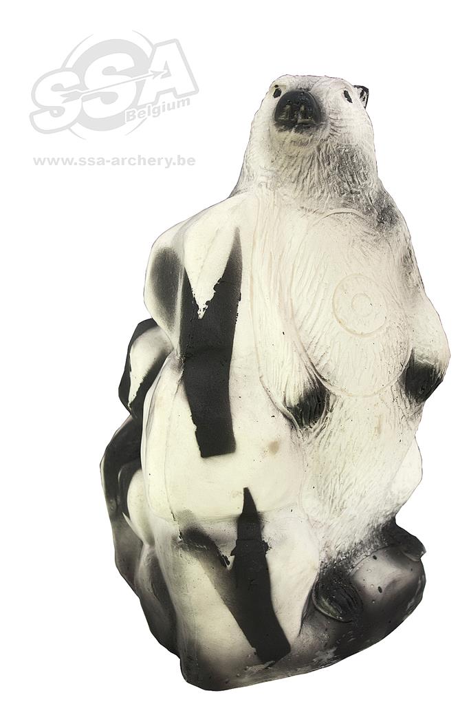 WILD LIFE 3D-ZIEL MURMELTIER WEISS/MARMOTTA POLAR-DIM:49x30x26CM GROUP 4