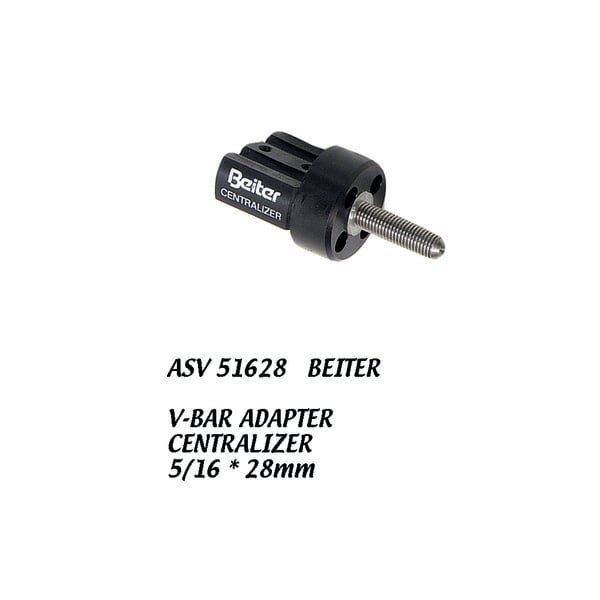 BEITER V-BAR ADAPTER EINFACH SCHWARZ 5/16*28MM