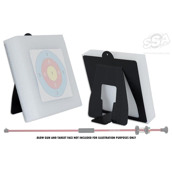 MAXIMAL ACCESSORIES BLOWGUN FOAM TARGET 30cmx30cmx6cm + STAND