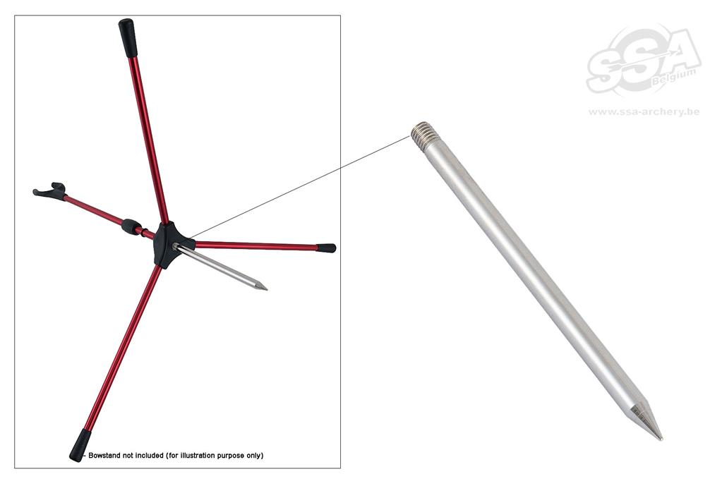 AVALON BODENSTIFT FÜR A³ - ALU MAGNETISCHER BOGENSTÄNDER TEIL