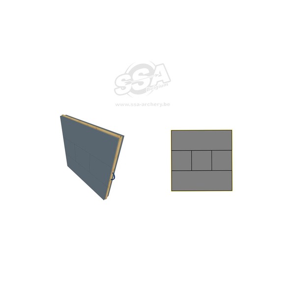 DANAGE SCHAUM ZIEL DOMINO A2 - 132X132X14.5CM - 5X 14.5CM