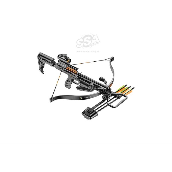 EK POELANG RECURVE-ARMBRUST SETS JAG II PRO 260fps SCHWARZ 175lbs ROTER PUNKT & ZUB.