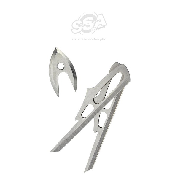 RAGE JAGDSPITZE TEILE SS ERSATZ KLINGEN 2-BLADE -01105 1