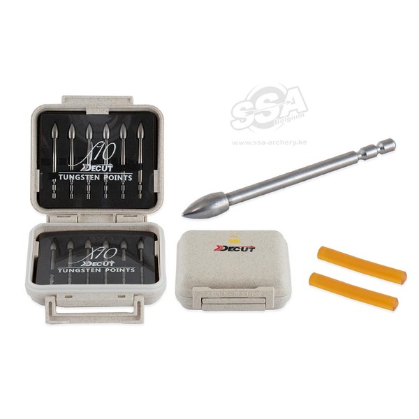 DECUT GEKLEBTE SPITZEN BREAK-OFF TUNGSTEN X10 380/1000 GR 12/PK