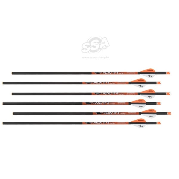 RAVIN ARMBRUST-BOLZEN CARBON RAVIN MIT ORANGEN NOCKEN .003 6/PACK