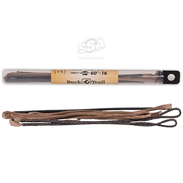 BUCKTRAIL SEHNEN DACRON TRAD. STANDARD ZOLL 16 STRÄHNE BRAUN
