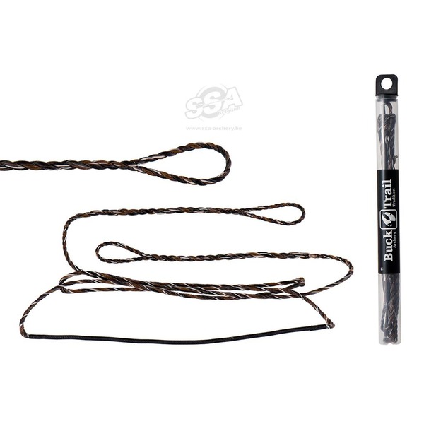 BUCKTRAIL TRADITIONELLE SEHNEN DYNAGEN D-75 TRAD. INCH 16 STRANDS D75 FLEMISH SCHWARZ-BRAUN