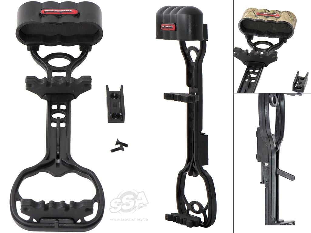 MAXIMAL BOGENSPORT KÖCHER 4LITE' 1-TEILIG QD /4 PFEILE /DOPPELT GRIPPER SCHWARZ
