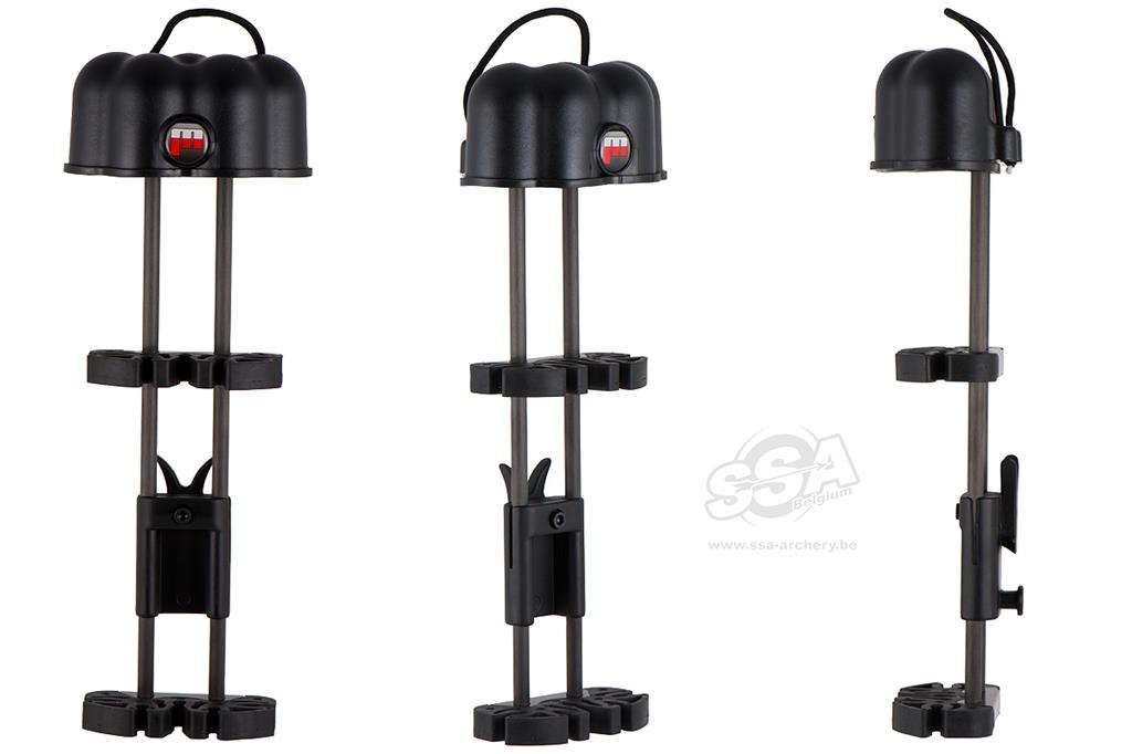 MAXIMAL BOGENSPORT KÖCHER EDGE 1PC QD / 5 PFEILE / DOPPELT GRIPPER SCHWARZ