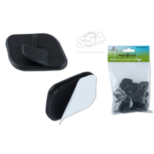 BUCKTRAIL PFEILAUFLAGE SELF-ADHESIVE ENDURE STICKY SCHWARZ RH TO 20/PCK