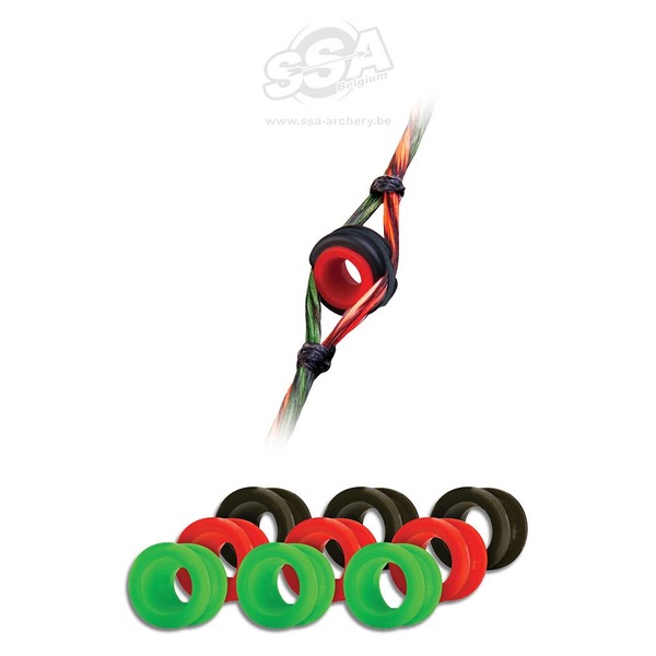 TRUGLO PEEP-VISIER VERSA PEEP KIT 1/8" 5/32" 3/16" BK / BK RD GN