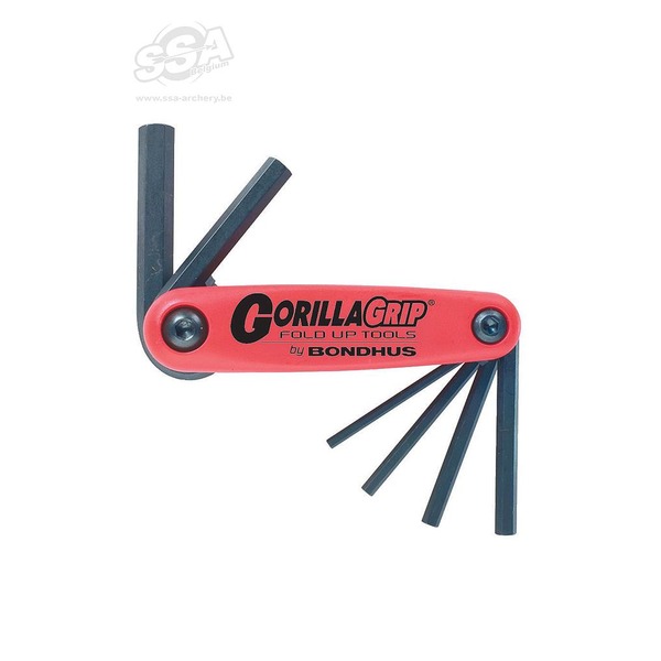 BONDHUS GORILLA GRIP FOLD UP METRISCH SPITZE 1.5MM > 6MM SECHSKANT SET