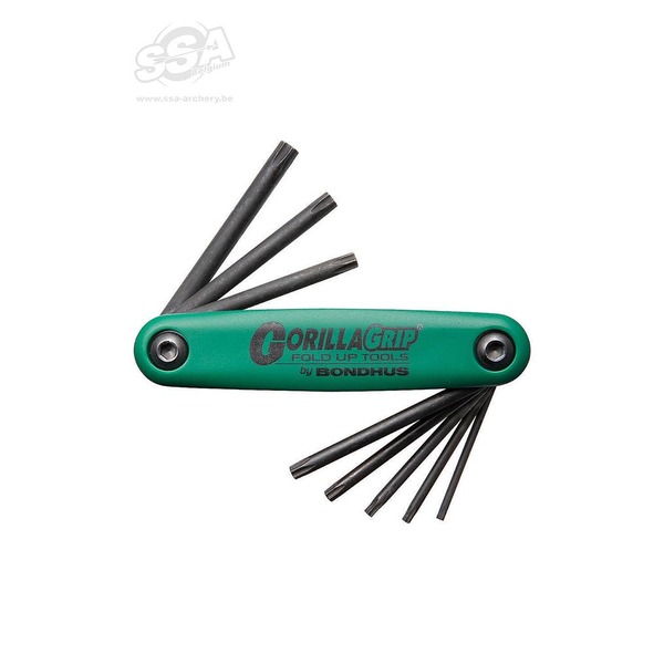 BONDHUS TORX SET GORILLA GRIP FOLD UP T6 > T25