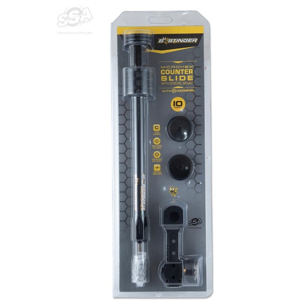 BSTINGER JAGD & 3D STABILISATOREN MICROHEX COUNTER SLIDE DOVETAIL MATT
