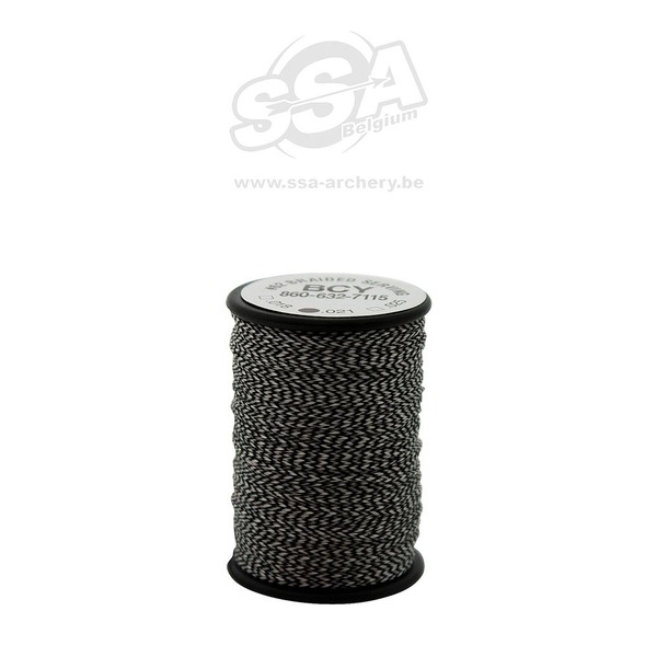 BCY SERVING MATERIAL BRAIDED *62 1LBS Schwarz/Weiss