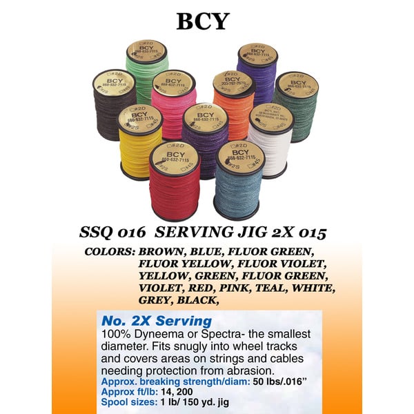 BCY SERVING MATERIAL 2X 013 1LBS