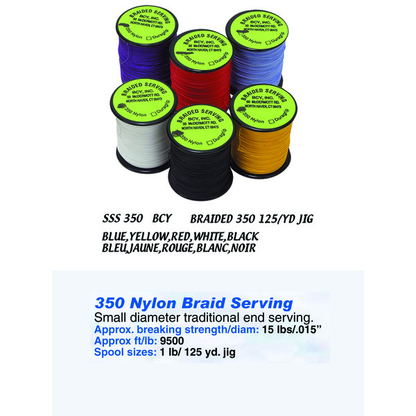 BCY SERVING MATERIAL BRAIDED 350 JIG