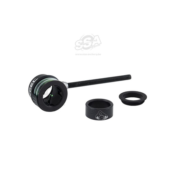 AXCEL RECURVE VISIER CURVE RX DRILLED LENS PRO 14mm / .029" FIBER FIRE RING / RHEOSTAT