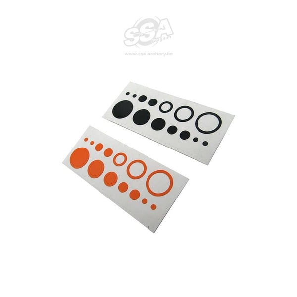 MYBO TEN ZONE - LINS DECALS - 1X ORANGE/ 1X SCHWARZ VISIERTEIL