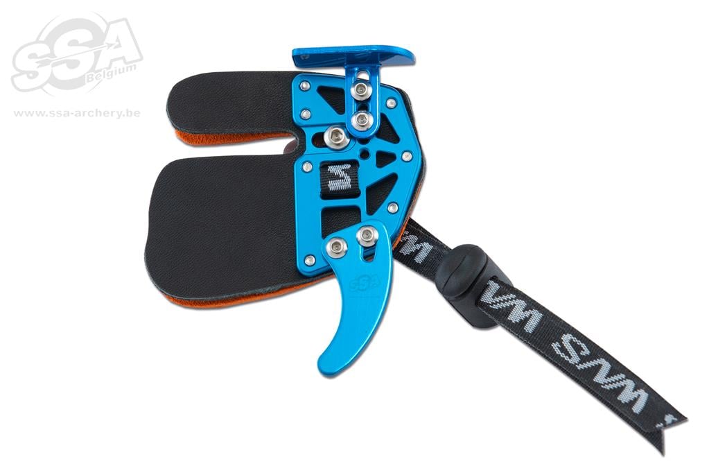 WNS OLYMPIC RECURVE TAB MIT ANCHOR PAD COW-HIDE LEDER