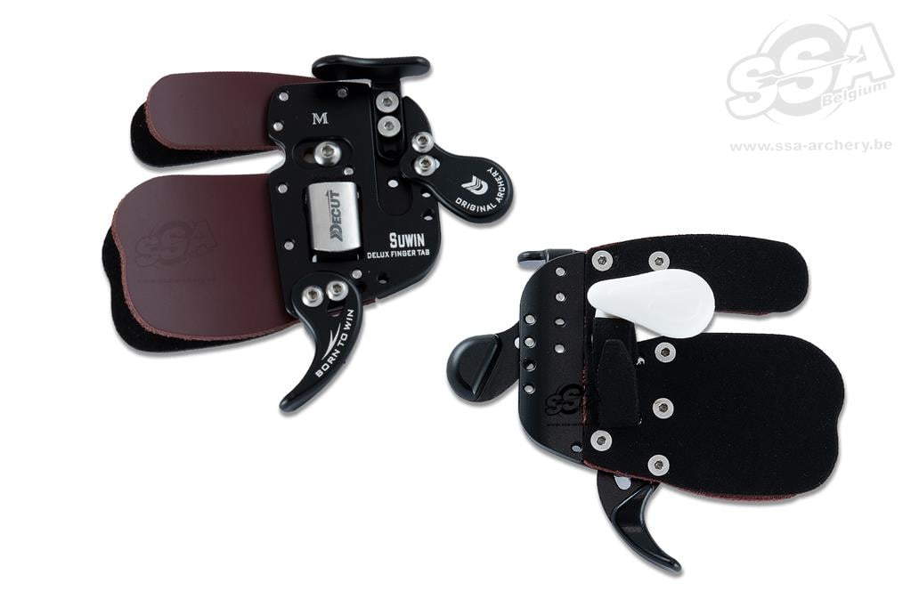 DECUT OLYMPIC RECURVE TAB MIT ANCHOR PAD SUWIN ALU RAHMEN LEDER