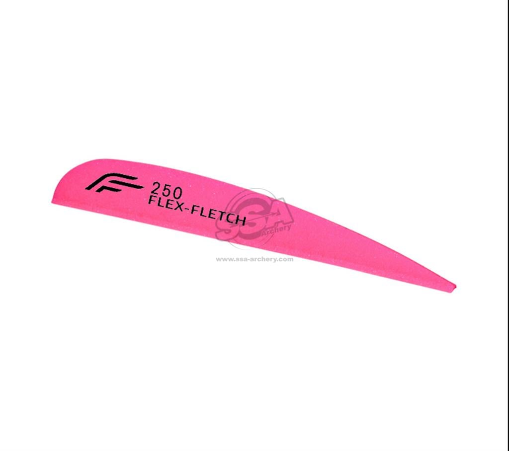 FLEX FLETCH FFP-250 PARABOLISCH PEARL/PINK 100/PK VANES