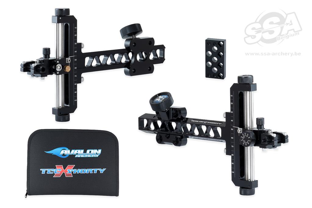 AVALON COMPOUNDBOGEN VISIERE SHORTY TEC X ANODIZE SCHWARZ/SCHWARZ