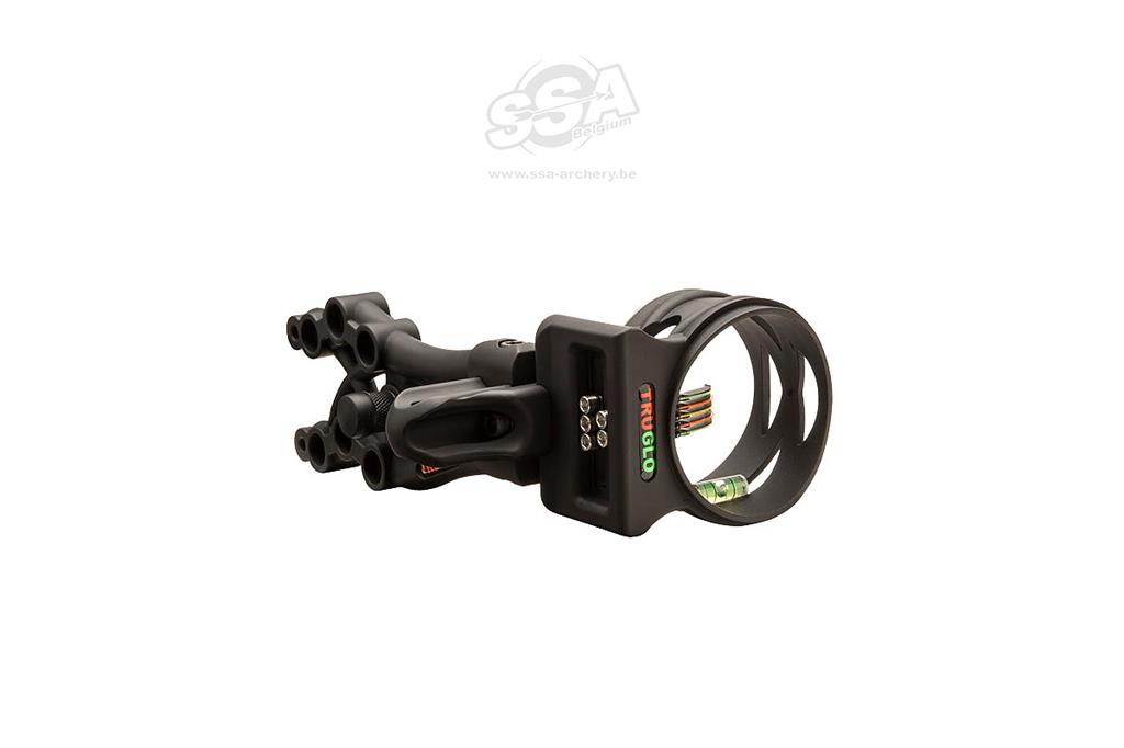 TRUGLO JAGD & 3D VISIERE CARBON XS XTREME / .019 / 5PIN / LED LICHT / SCHWARZ