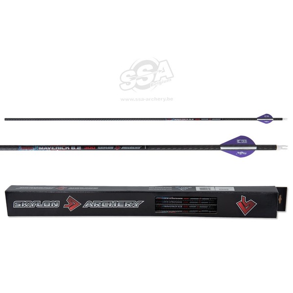 SKYLON ARROW 3K MAVERICK ID6.2 CARBON / 33" BLAZER VANE / IN-NOCK / INSERT 12/PK