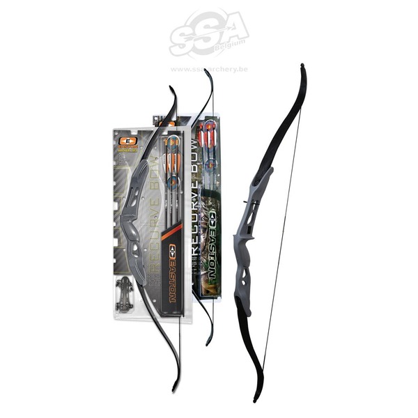 EASTON RECREATIONAL BOW PACKAGES BEGINNER 52" 10 - 20LBS RH/LH BLACK ACCENTS