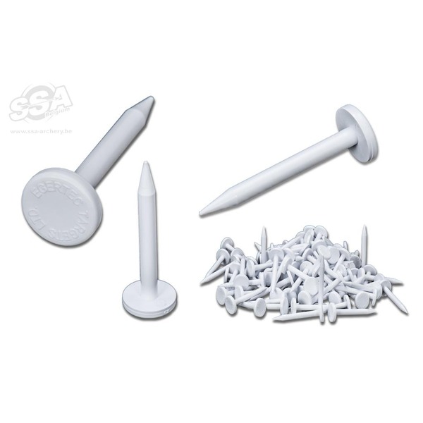 EGERTEC ZIEL-STIFTE 50mm 100/PK WEISS