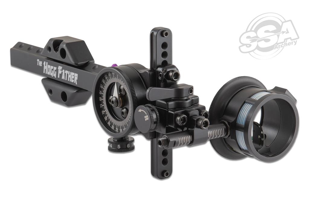 SPOTHOGG HOGG-FATHER MRT 2 PIN .010" MICRO RH SCHWARZ JAGD & 3D VISIER
