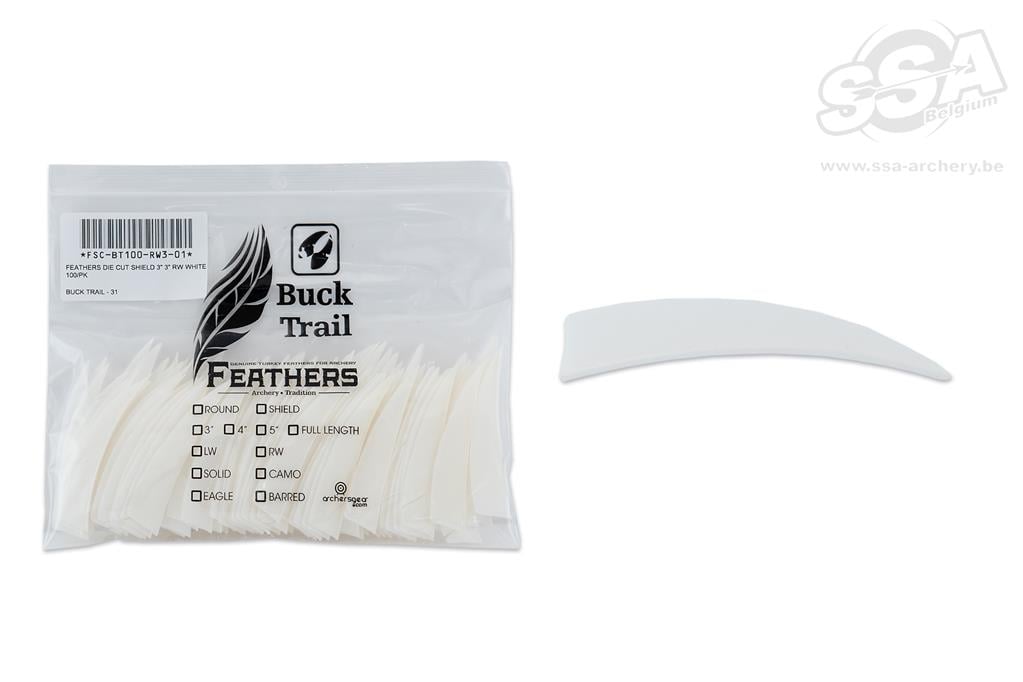 BUCKTRAIL FEDERN SHIELD 3" LW 100/PK