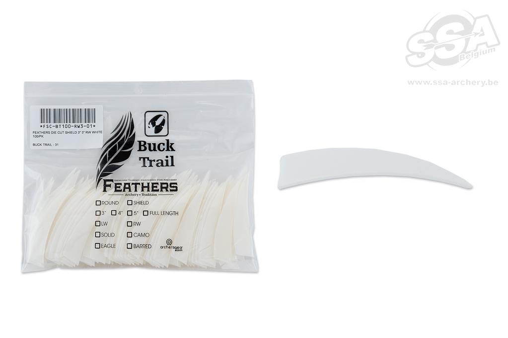 BUCKTRAIL FEDERN SHIELD 3" RW 100/PK