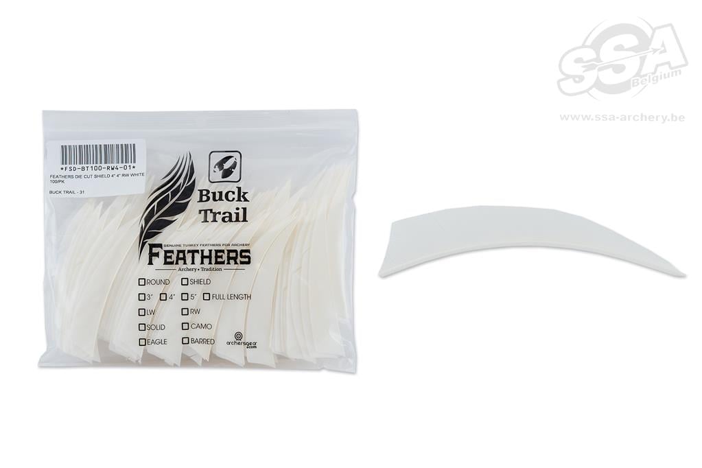 BUCKTRAIL FEDERN SHIELD 4" LW 100/PK