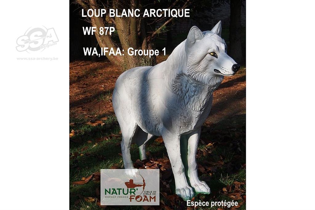 NATUR FOAM 3D-ZIEL ARKTISCHER WEISSER WOLF - STEHEND