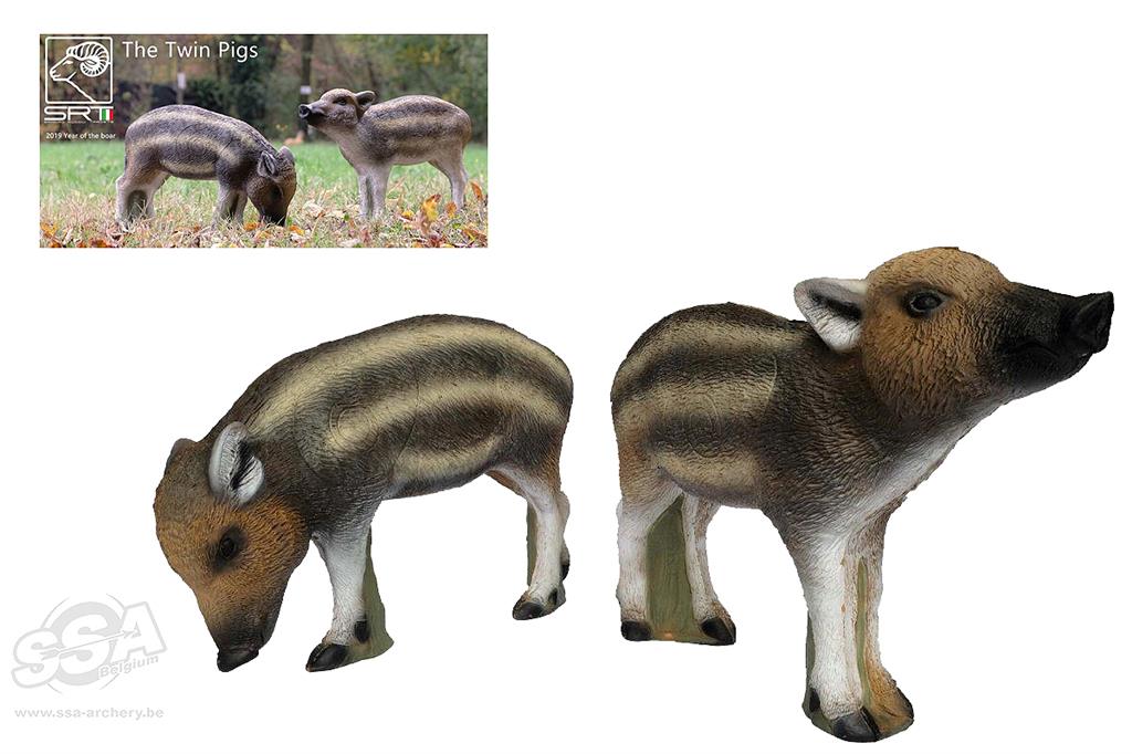 SRT 3D-ZIEL TWIN PIGS - GRUPPE 4 - L 57cm H35cm