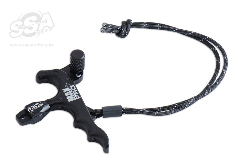 TRU BALL HAND STYLE MAX PRO PLUS DAUMEN 4-FINGER RELEASE MIT LANYARD SCHWARZ