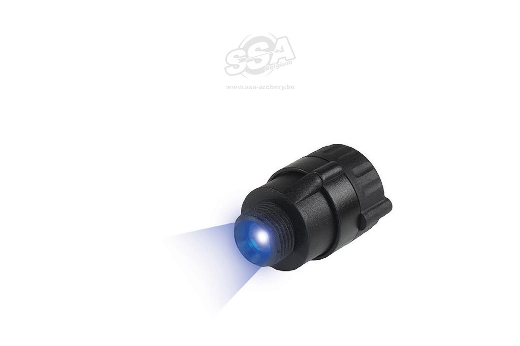 TRUGLO TRU-LITE PRO BLUE LED VISIER LICHT INKL. ADAPTER