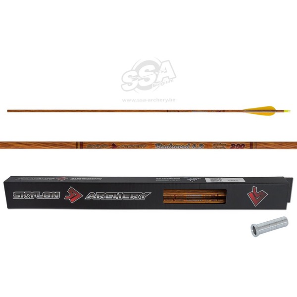 SKYLON ARROW BENTWOOD ID6.2 / 33" FEATHER 4" / IN-NOCK / INSERT 12/PK