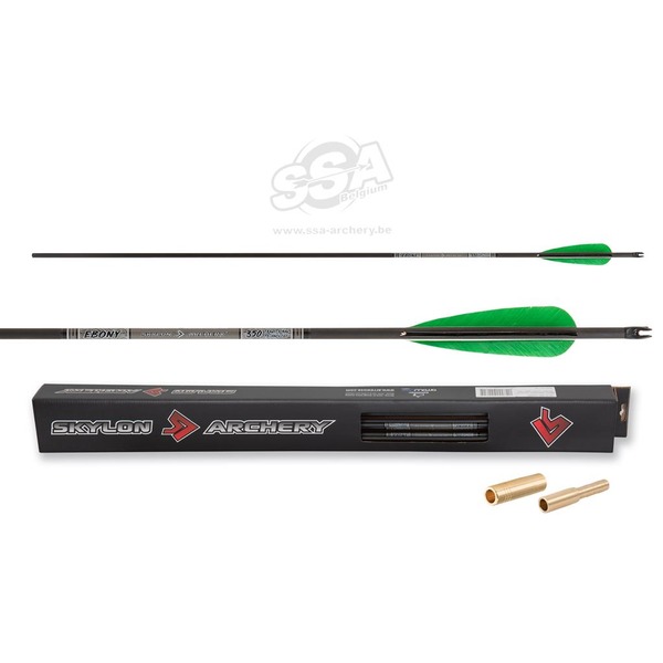 SKYLON ARROWS EBONY ID5.2 / 33" FEATHER 4" / IN-NOCK / INSERT 12/PK