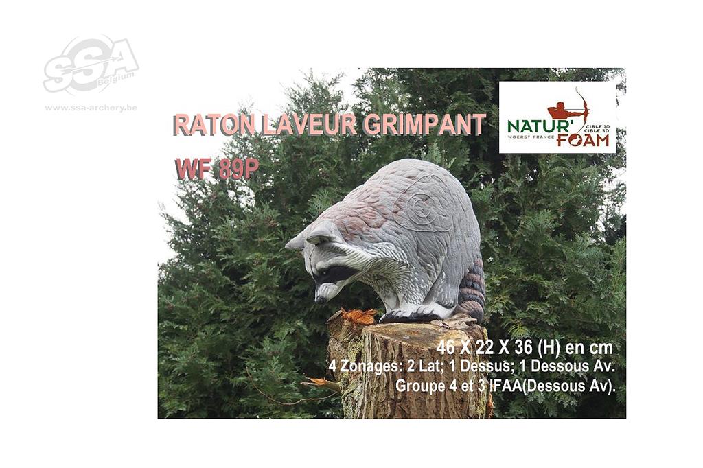 NATUR FOAM 3D-ZIEL KLETTERNER WASCHBÄR