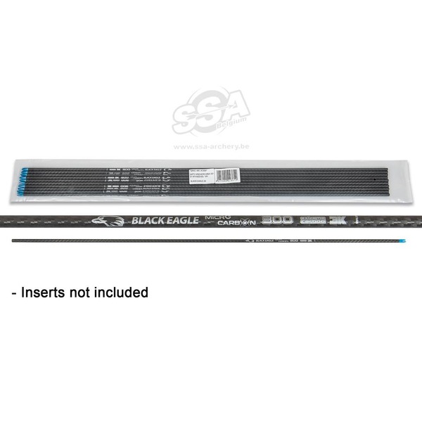 BLACKEAGLE SCHÄFTE MICRO CARBON / 33" WITH IN-NOCKE 10/PK