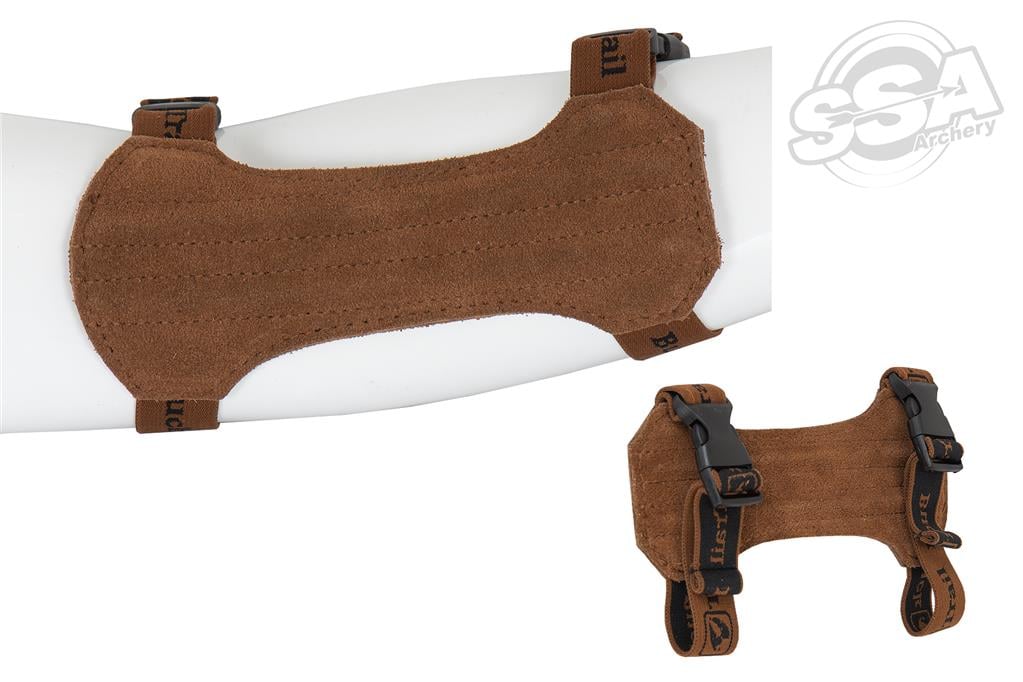 BUCKTRAIL TRADITIONELLE ARMSCHUTZSCHIENEN NATUR MEDIUM 18cm PREMIUM LEDER