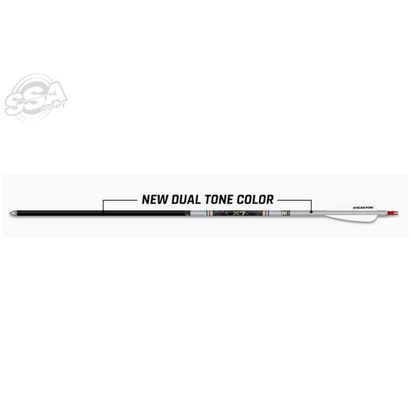 EASTON SHAFT X27 2712 BLACK-SILVER 12/PK