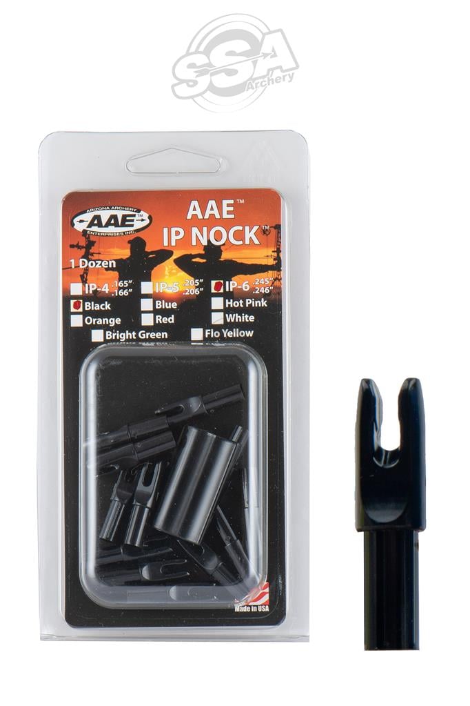 AAE INNERFIT NOCKS IP-6 / .245" 12/PK