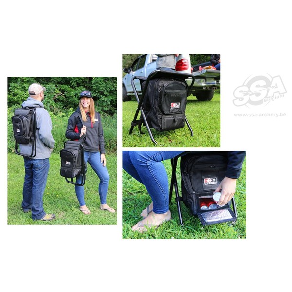 BOHNING RUCKSACK SCHÜTZEN HOCKER SCHWARZ